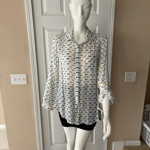 ZAX & RACHEL NWT WOMEN BLOUSE SIZE L